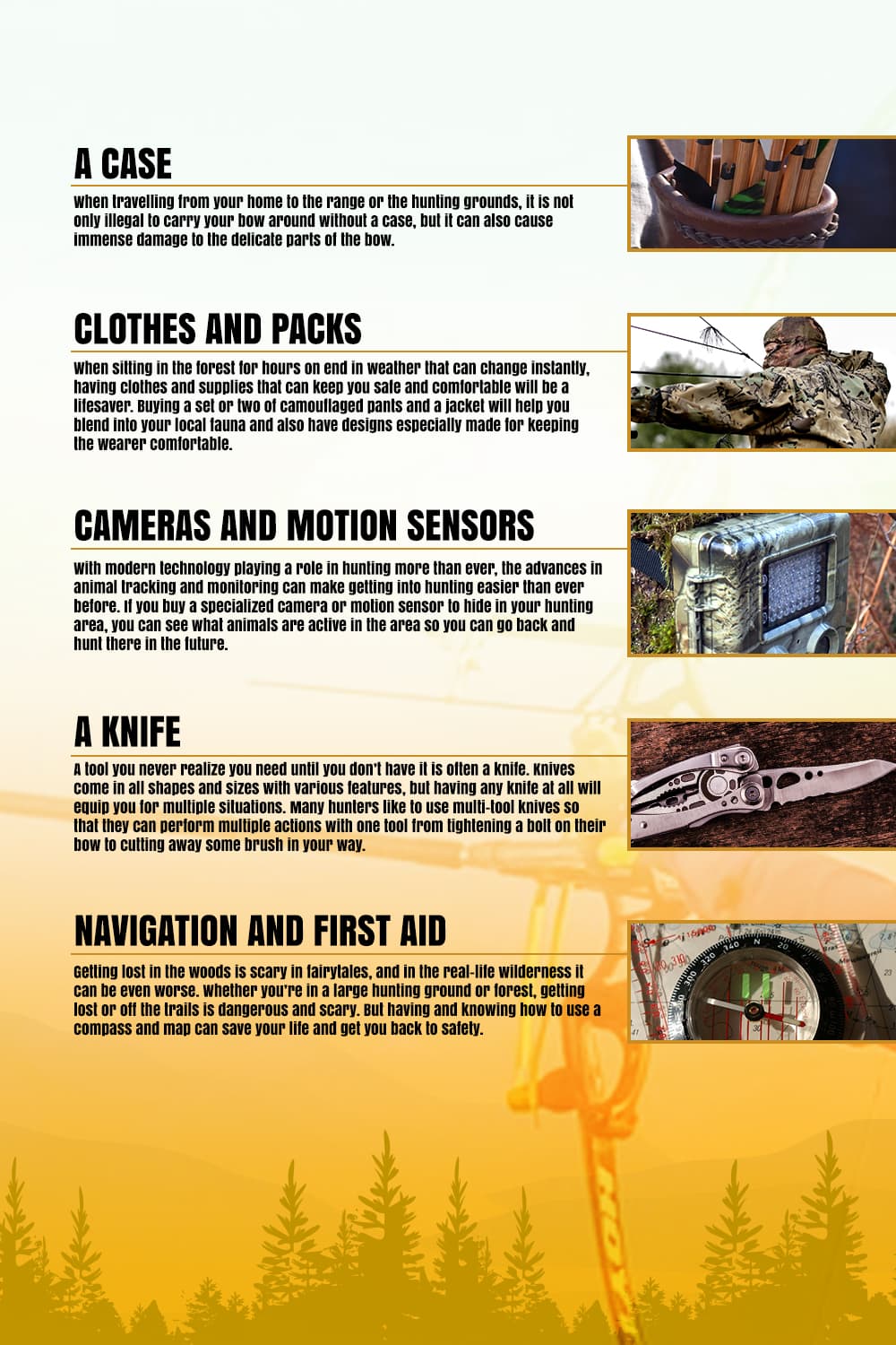 Bowhunting Gear Checklist - picture 2